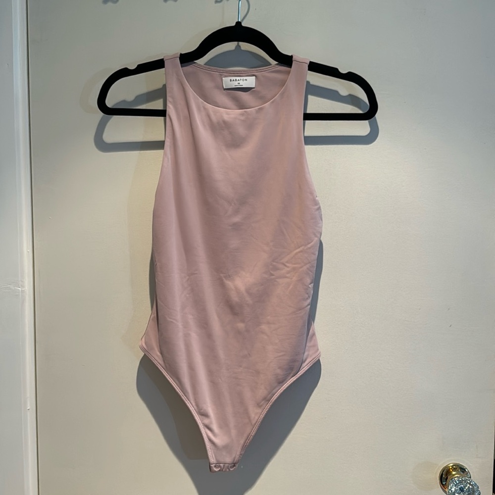 Aritzia Babaton XS Bodysuit Light Pink